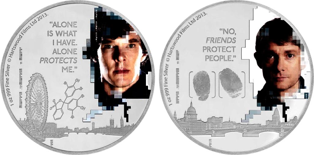 Шерлока Холмса вновь увековечили на монете